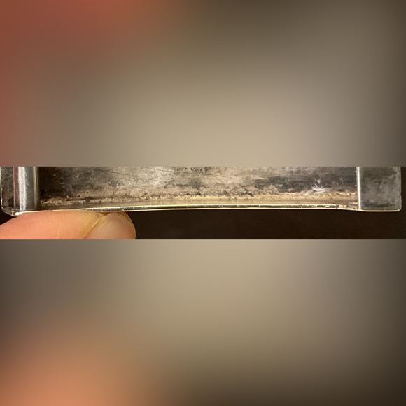 Vintage! Make a heartfelt gift, Sterling and 18K custom belt bucket Mexico - Picture 2 of 4